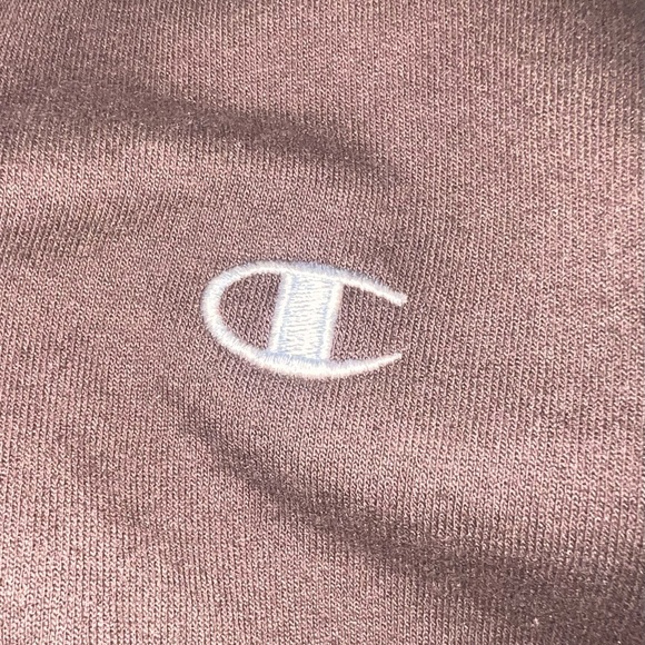 Vintage Chocolate Brown Champion Pullover with quarter zip - Picture 3 of 5